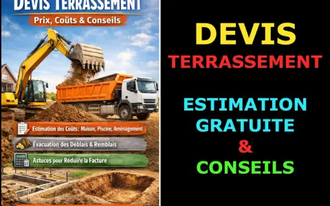 Excavatrice chargeant une benne, devis terrassement piscine, estimation gratuite et conseils pour réduire la facture.