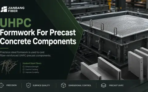 Coffrage en acier de précision pour mouler des composants préfabriqués en béton UHPC.