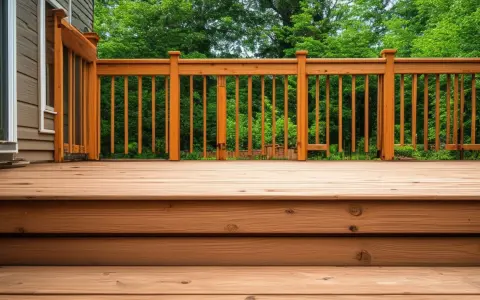 Une belle terrasse en bois, parfaite pour faire une terrasse en bois et profiter du jardin.