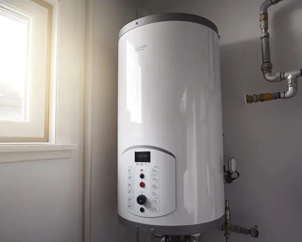 Chauffe-eau 200l blanc avec panneau de contrôle. Estimation de la consommation kwh chauffe-eau 200l par jour.