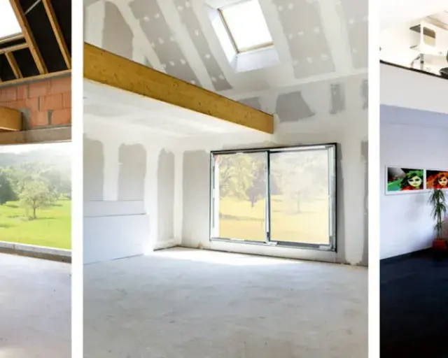 Avant/après rénovation maison : de la brique brute à un espace moderne. Le prix rénovation maison m2 varie selon l'ampleur des travaux.