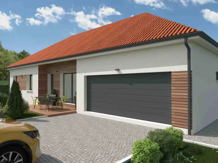 Maison moderne 100m2 avec garage, terrasse et jardin. Le prix maison neuve 100m2 sans terrain est un bon point de départ pour votre projet.