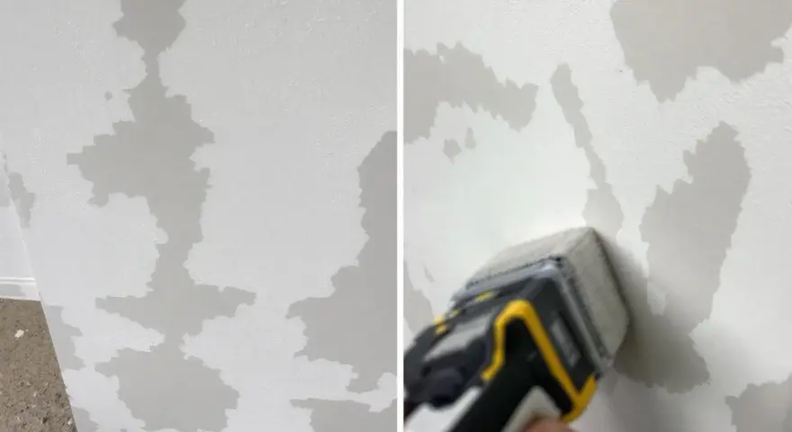 Application d'une bande de fibre de verre dans les angles d'un mur pour renforcer la structure avant l'enduit.